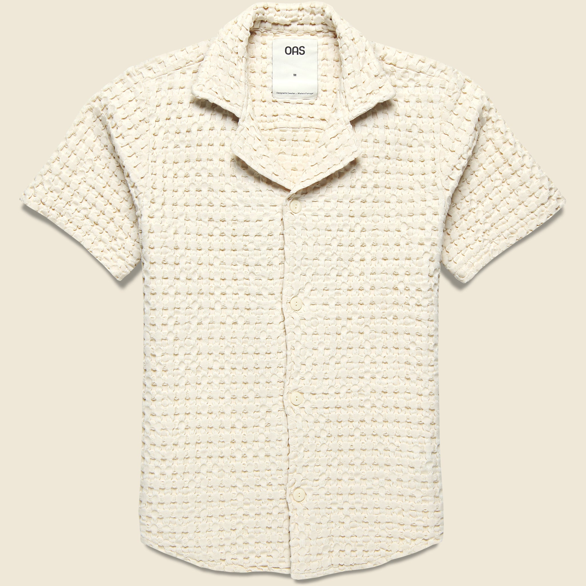 Waffle Terry Shirt - Ecru - OAS - STAG Provisions - Tops - S/S Knit