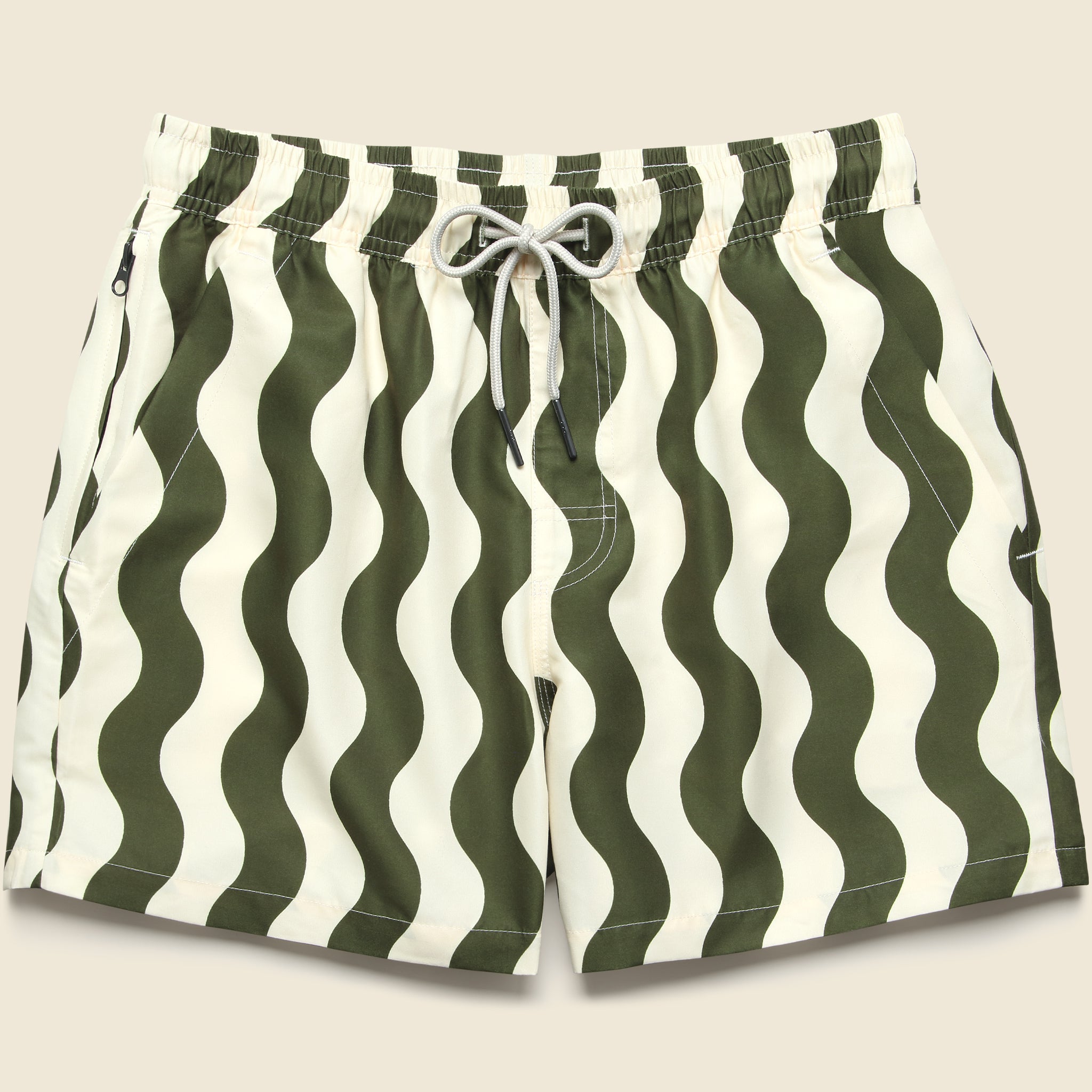 5" Swim Trunks - Forest Waver