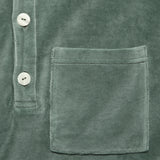 Girona Velour Shirt - Dark Green - OAS - STAG Provisions - Tops - S/S Knit