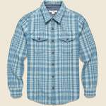 Blanket Shirt - Adriatic Lucent Plaid - Outerknown - STAG Provisions - Tops - L/S Woven - Plaid