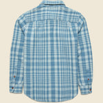 Blanket Shirt - Adriatic Lucent Plaid - Outerknown - STAG Provisions - Tops - L/S Woven - Plaid