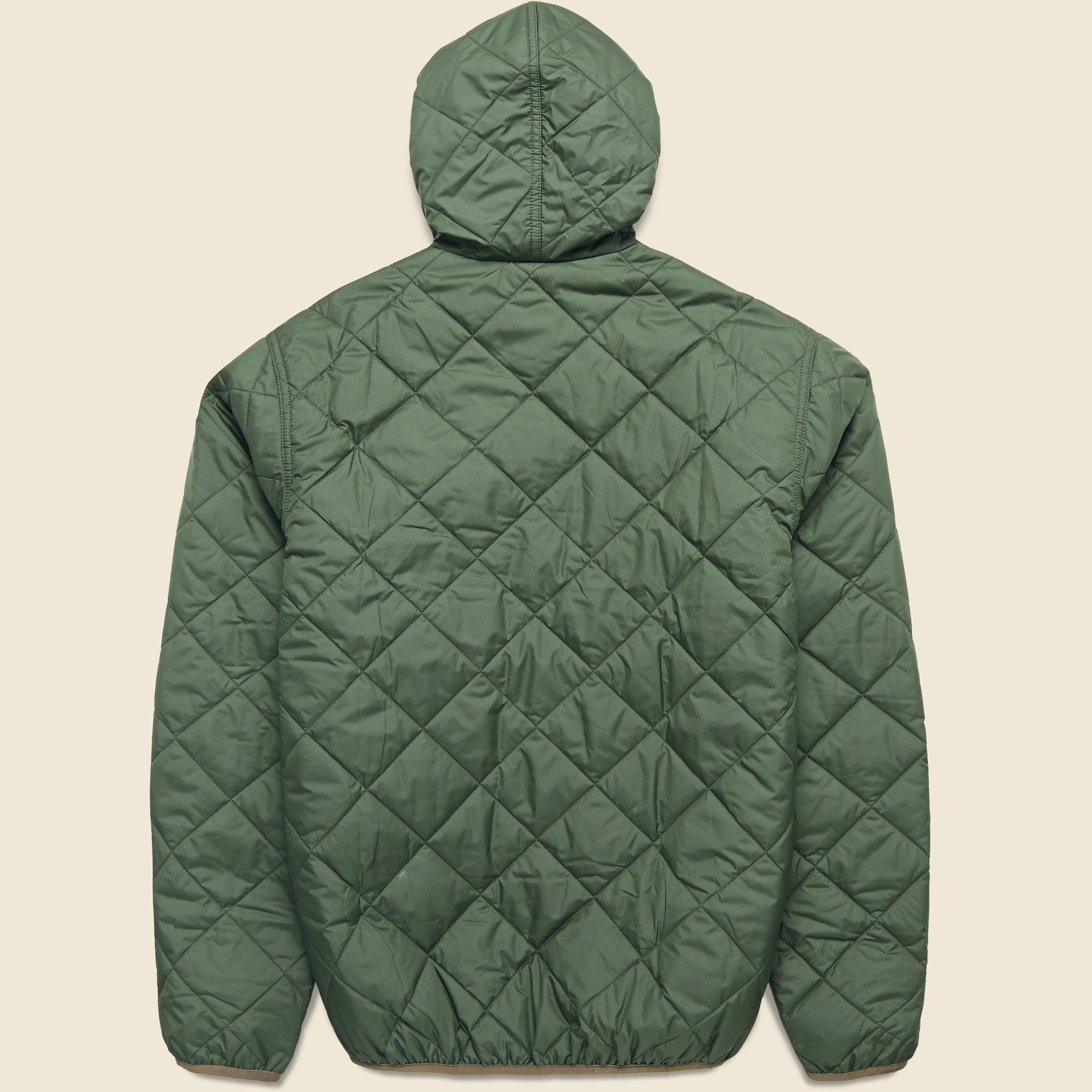 Diamond Quilted Bomber Hoody - Torrey Pine Green - Patagonia - STAG Provisions - Outerwear - Coat / Jacket
