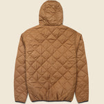 Diamond Quilted Bomber Hoody - Deer Brown - Patagonia - STAG Provisions - Outerwear - Coat / Jacket