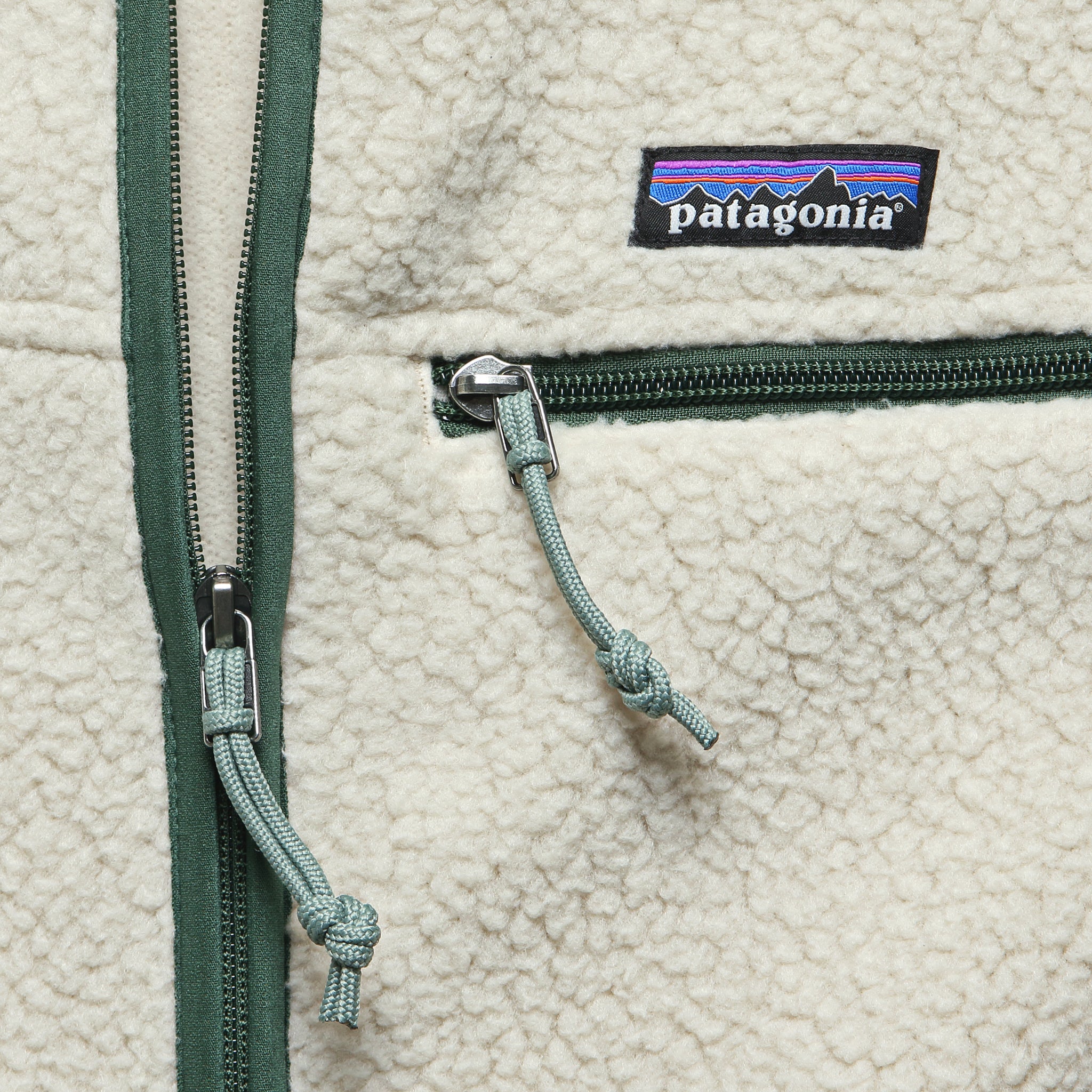 
                          Retro Pile Jacket - Pelican/Canopy Green
                        