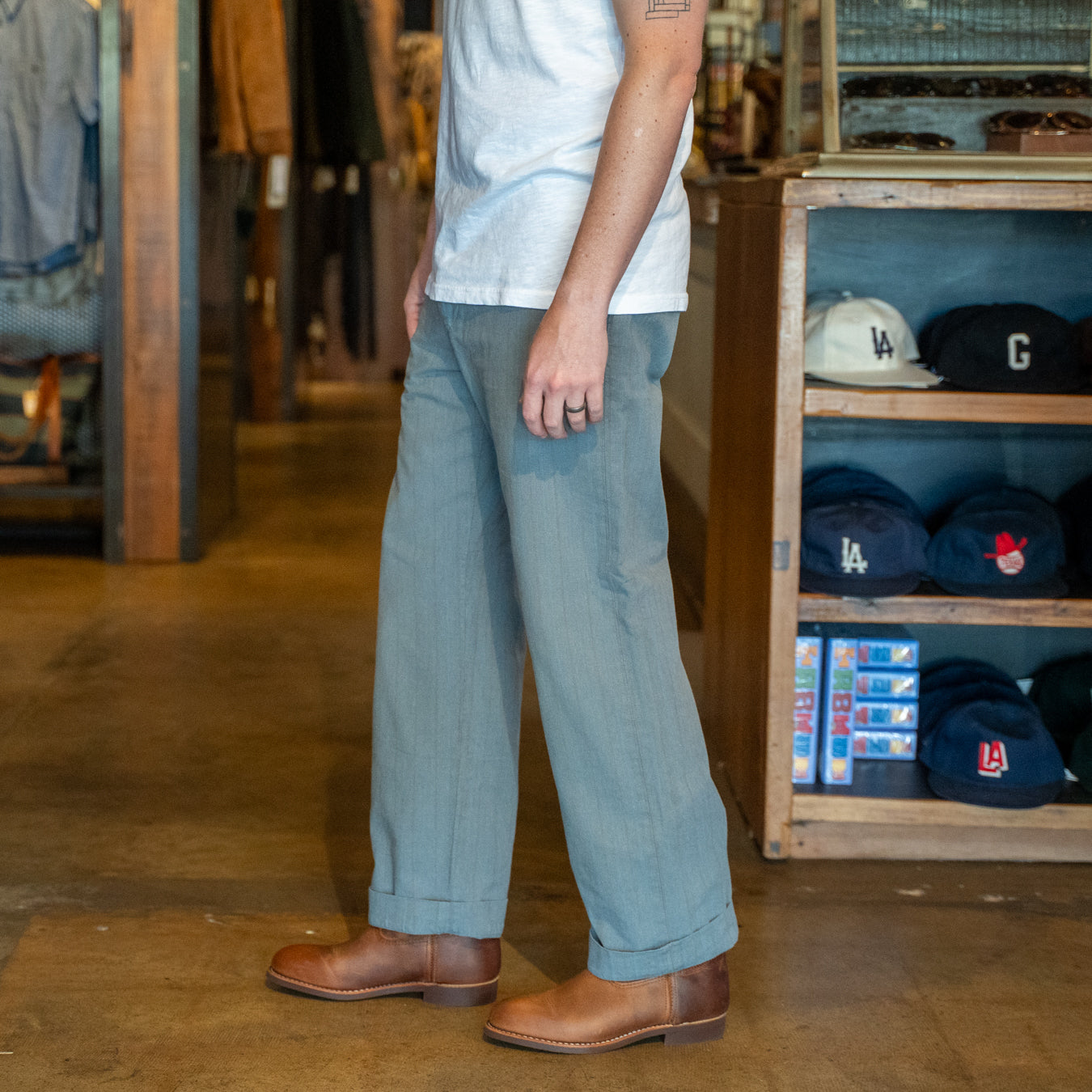 
                          Striped Maitland Chino - Navy
                        
