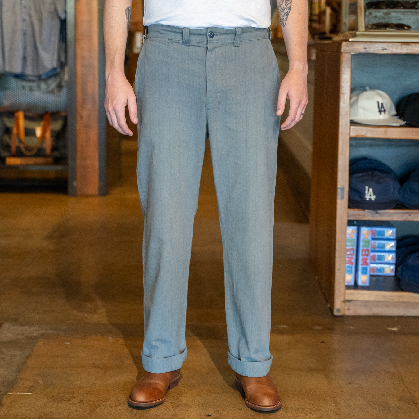 
                          Striped Maitland Chino - Navy
                        