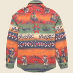 Flannel Jacquard Matlock Work Shirt - Fishing Bear Scenic - Polo Ralph Lauren - STAG Provisions - Tops - L/S Woven - Other Pattern