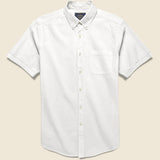 Atlantico Seersucker Shirt - White - Portuguese Flannel - STAG Provisions - Tops - S/S Woven - Seersucker