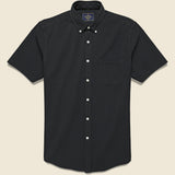 Atlantico Seersucker Shirt - Black - Portuguese Flannel - STAG Provisions - Tops - S/S Woven - Seersucker