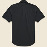 Atlantico Seersucker Shirt - Black - Portuguese Flannel - STAG Provisions - Tops - S/S Woven - Seersucker