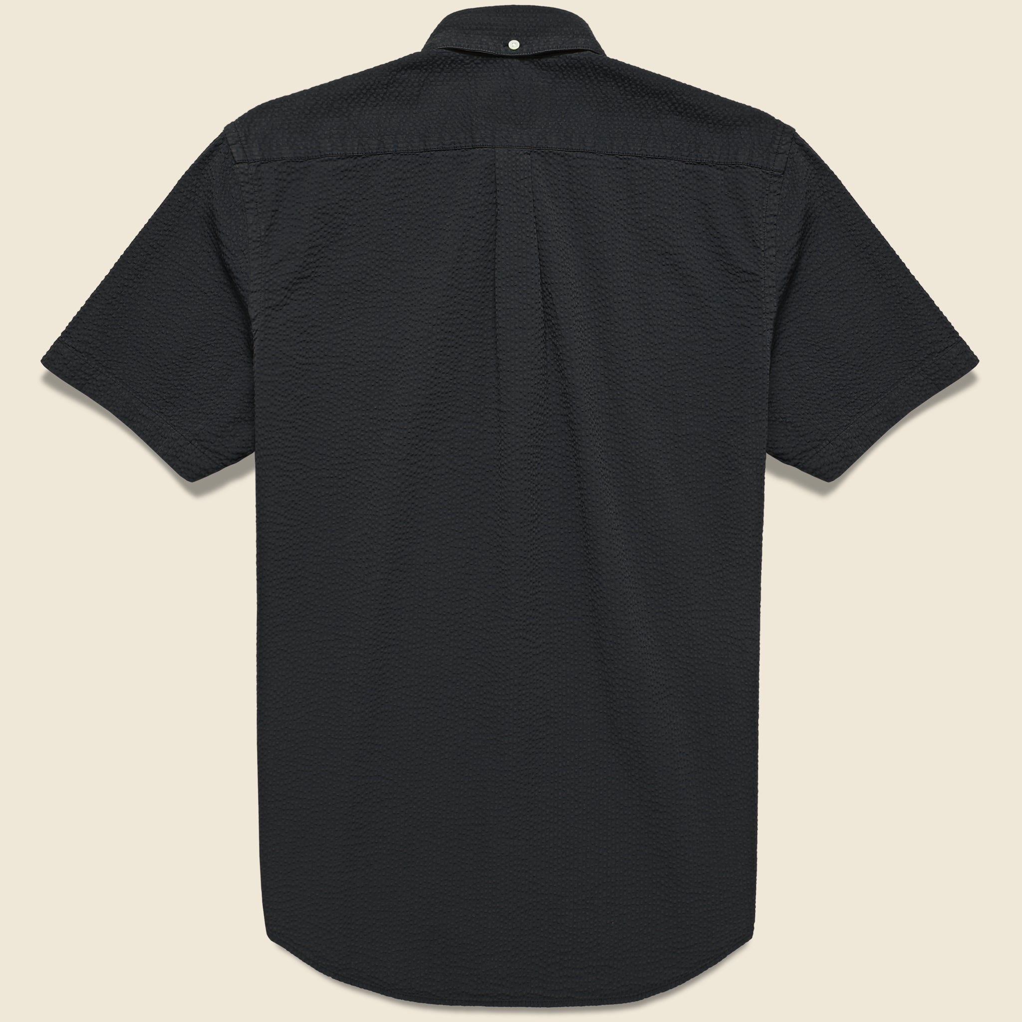 Atlantico Seersucker Shirt - Black - Portuguese Flannel - STAG Provisions - Tops - S/S Woven - Seersucker