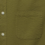Atlantico Seersucker Shirt - Olive - Portuguese Flannel - STAG Provisions - Tops - S/S Woven - Seersucker