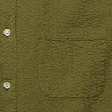 Atlantico Seersucker Shirt - Olive - Portuguese Flannel - STAG Provisions - Tops - S/S Woven - Seersucker