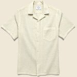 Folklore 3 Embroidered Camp Shirt - White - Portuguese Flannel - STAG Provisions - Tops - S/S Woven - Floral