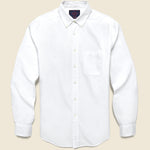 Belavista Brushed Oxford Shirt - White - Portuguese Flannel - STAG Provisions - Tops - L/S Woven - Solid