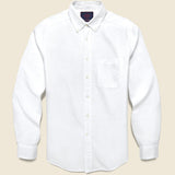 Belavista Brushed Oxford Shirt - White - Portuguese Flannel - STAG Provisions - Tops - L/S Woven - Solid