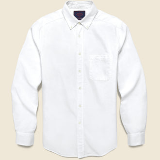 Belavista Brushed Oxford Shirt - White