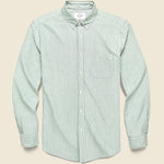 Belavista Oxford Shirt - Green Stripe - Portuguese Flannel - STAG Provisions - Tops - L/S Woven - Stripe