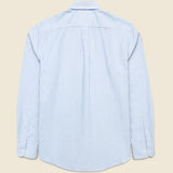 Belavista Brushed Oxford Shirt - Blue Stripe - Portuguese Flannel - STAG Provisions - Tops - L/S Woven - Stripe