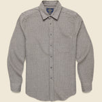 Pied Poule Shirt - Charcoal - Portuguese Flannel - STAG Provisions - Tops - L/S Woven - Other Pattern
