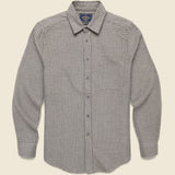 Pied Poule Shirt - Charcoal - Portuguese Flannel - STAG Provisions - Tops - L/S Woven - Other Pattern