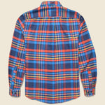 Basti Shirt - Blue/Orange - Portuguese Flannel - STAG Provisions - Tops - L/S Woven - Plaid