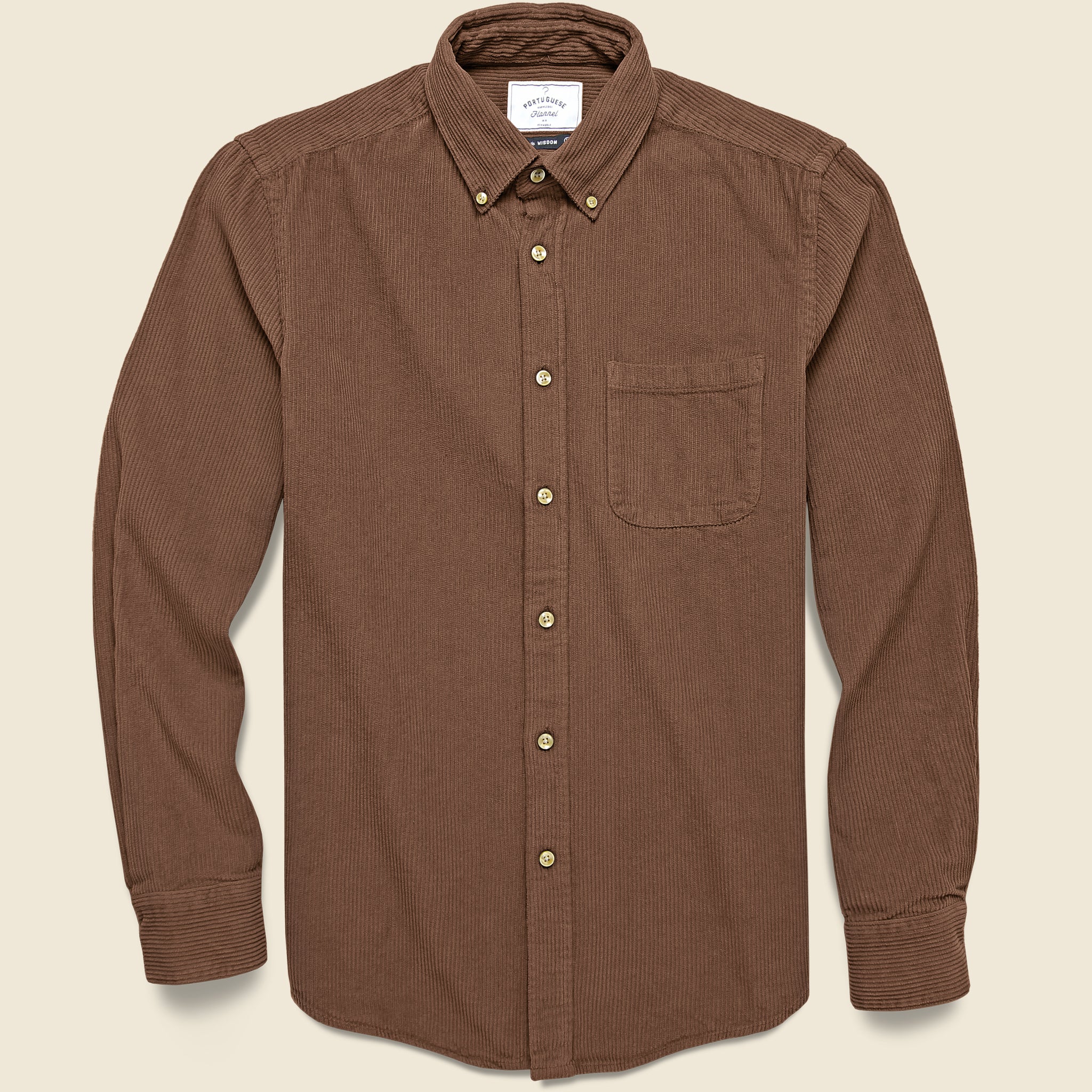Corduroy Lobo Shirt - Brown - Portuguese Flannel - STAG Provisions - Tops - L/S Woven - Corduroy