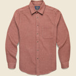 Pied Poule Shirt - Clay - Portuguese Flannel - STAG Provisions - Tops - L/S Woven - Other Pattern