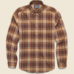 Apollo Shirt - Brown - Portuguese Flannel - STAG Provisions - Tops - L/S Woven - Plaid