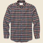 Forest Train Shirt - Green - Portuguese Flannel - STAG Provisions - Tops - L/S Woven - Plaid