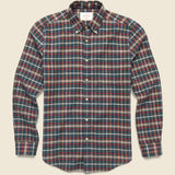 Forest Train Shirt - Green - Portuguese Flannel - STAG Provisions - Tops - L/S Woven - Plaid