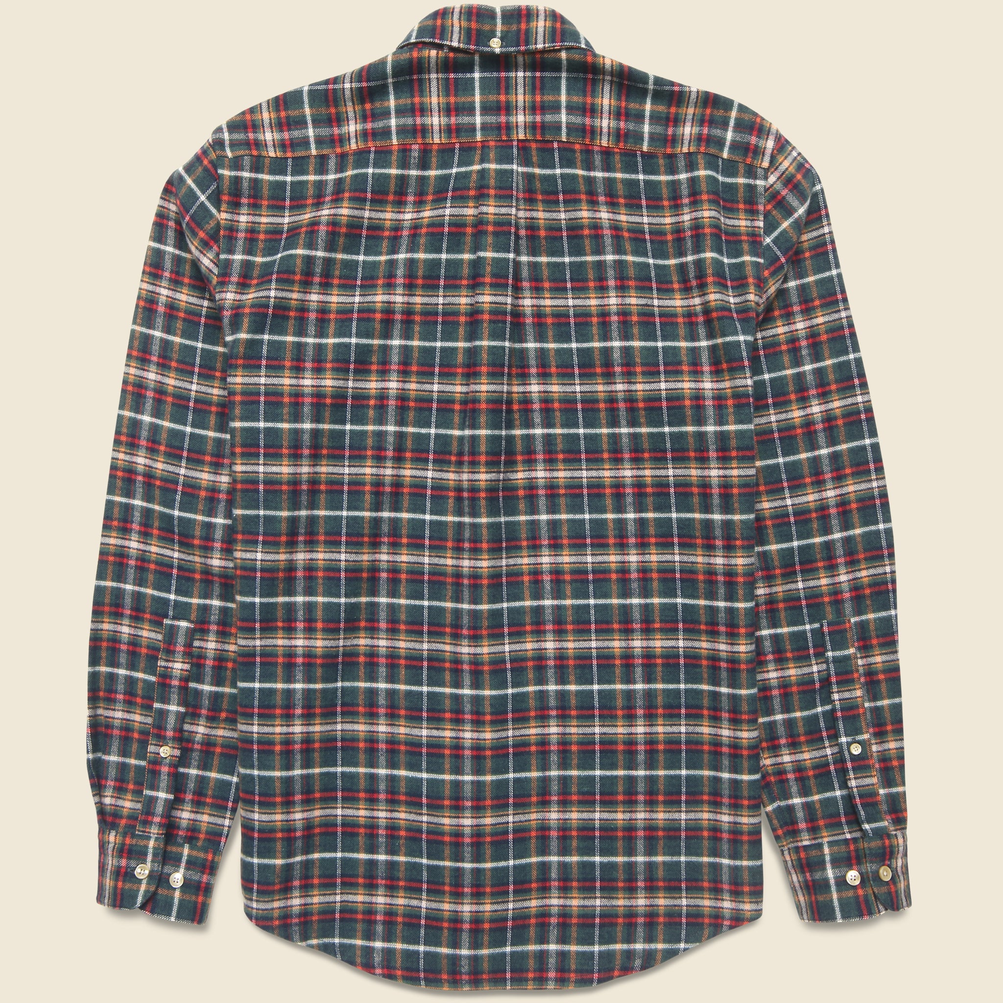 Forest Train Shirt - Green - Portuguese Flannel - STAG Provisions - Tops - L/S Woven - Plaid