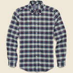 Alamo Shirt - Navy - Portuguese Flannel - STAG Provisions - Tops - L/S Woven - Plaid