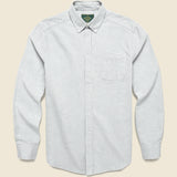 Belavista Brushed Oxford Shirt - Green Stripe - Portuguese Flannel - STAG Provisions - Tops - L/S Woven - Stripe