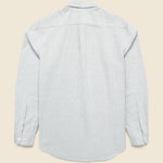 Belavista Brushed Oxford Shirt - Green Stripe - Portuguese Flannel - STAG Provisions - Tops - L/S Woven - Stripe