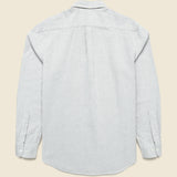 Belavista Brushed Oxford Shirt - Green Stripe - Portuguese Flannel - STAG Provisions - Tops - L/S Woven - Stripe