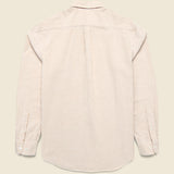 Belavista Striped Oxford Shirt - Salmon - Portuguese Flannel - STAG Provisions - Tops - L/S Woven - Stripe