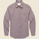 Dylan Shirt - Bordeaux - Portuguese Flannel - STAG Provisions - Tops - L/S Woven - Other Pattern