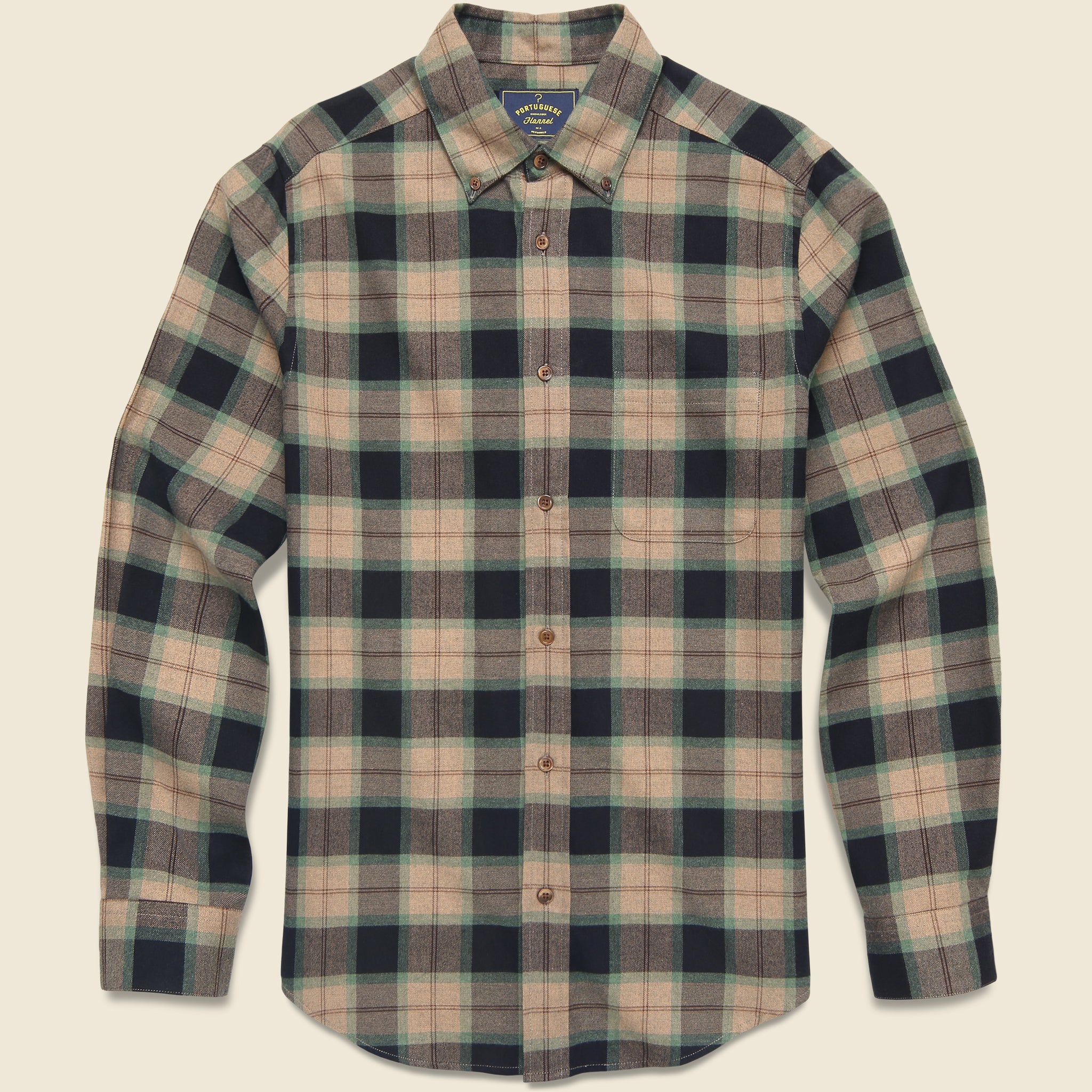 Bass Shirt - Tan - Portuguese Flannel - STAG Provisions - Tops - L/S Woven - Plaid