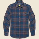 Bossa Shirt - Blue - Portuguese Flannel - STAG Provisions - Tops - L/S Woven - Plaid