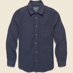 Sounds Shirt - Blue - Portuguese Flannel - STAG Provisions - Tops - L/S Woven - Solid