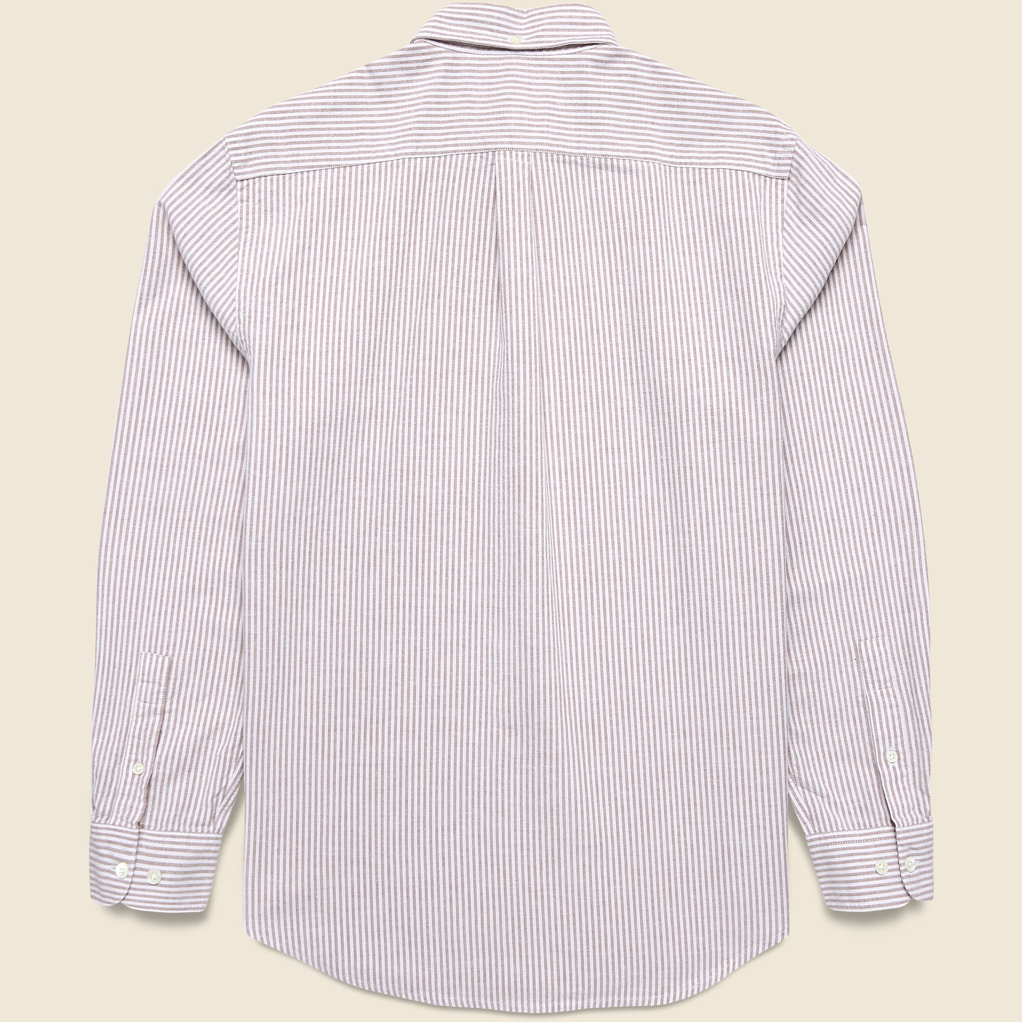 
                          Belavista Oxford Shirt - Bordeaux Stripe - Portuguese Flannel - STAG Provisions - Tops - L/S Woven - Stripe
                        