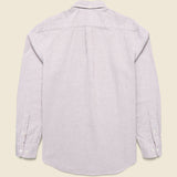 Belavista Oxford Shirt - Bordeaux Stripe - Portuguese Flannel - STAG Provisions - Tops - L/S Woven - Stripe