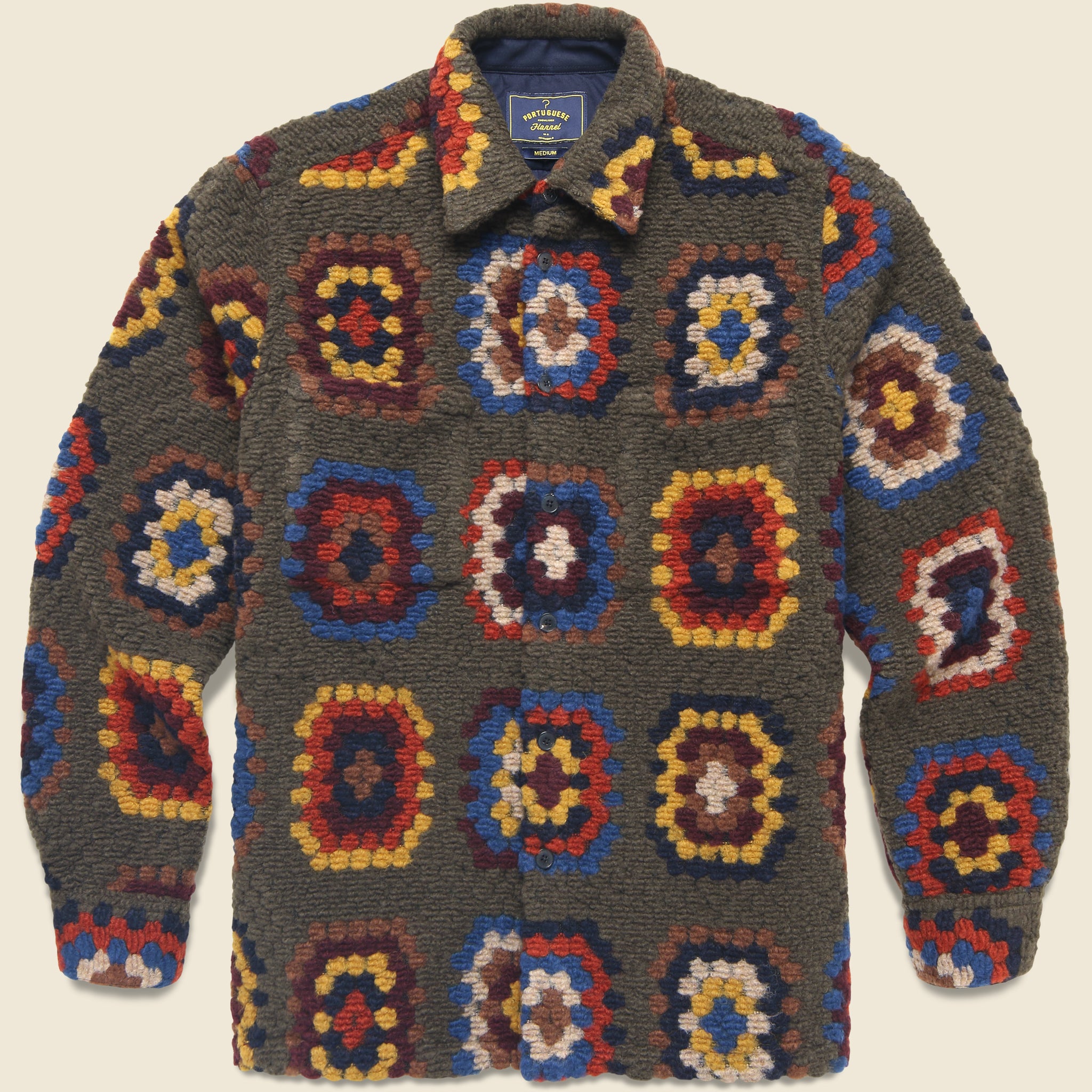Grandma's Quilt Overshirt - Green