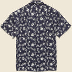 Folklore Camp Shirt - Navy - Portuguese Flannel - STAG Provisions - Tops - S/S Woven - Floral