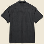Eyelet Camp Shirt - Black - Portuguese Flannel - STAG Provisions - Tops - S/S Woven - Other Pattern