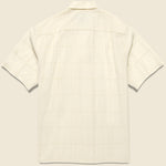 Grid Camp Shirt - Ecru - Portuguese Flannel - STAG Provisions - Tops - S/S Woven - Other Pattern