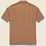 Vermon Camp Shirt - Bordeaux - Portuguese Flannel - STAG Provisions - Tops - S/S Woven - Other Pattern