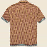 Vermon Camp Shirt - Bordeaux - Portuguese Flannel - STAG Provisions - Tops - S/S Woven - Other Pattern