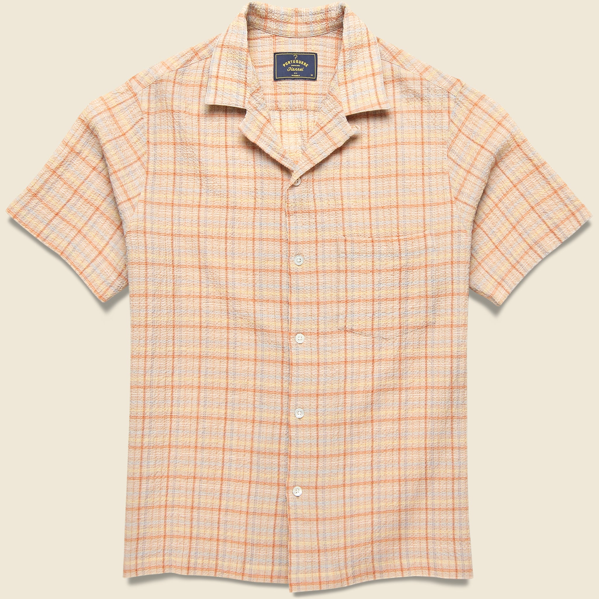 Plaid Crepe Camp Shirt - Multi - Portuguese Flannel - STAG Provisions - Tops - S/S Woven - Plaid